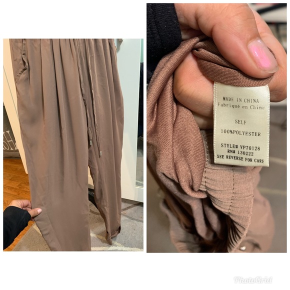 Tan polyester pants. - Picture 3 of 3